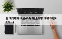 全球日增确诊超46万例(全球日增确诊超49万一)