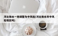 河北衡水一地调整为中风险(河北衡水市中风险地区吗)